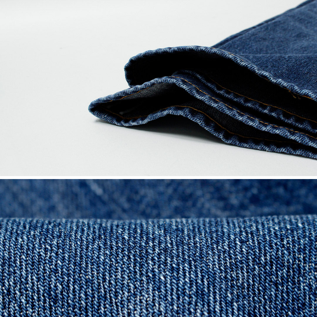 ★普通版型/使用宽牛仔布