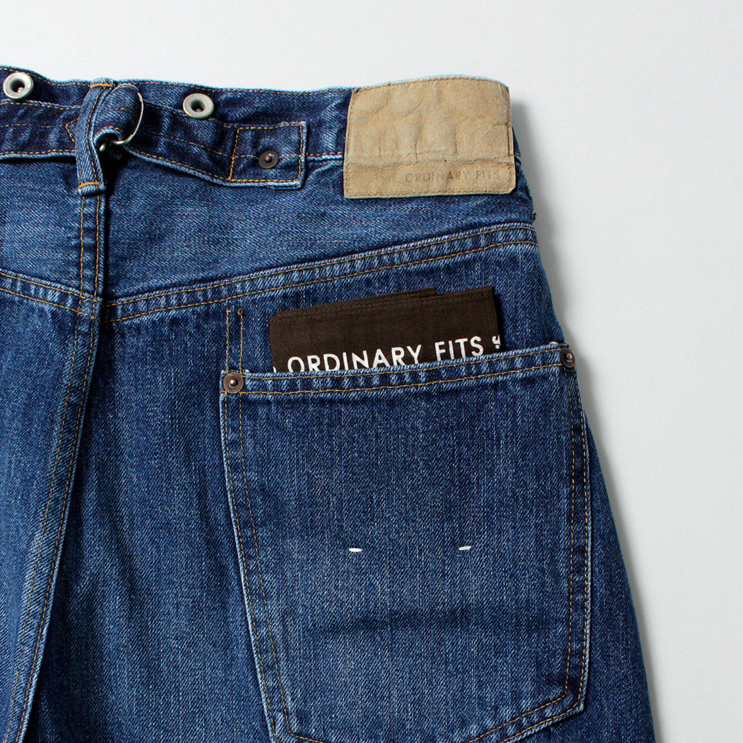 ★普通版型/使用宽牛仔布