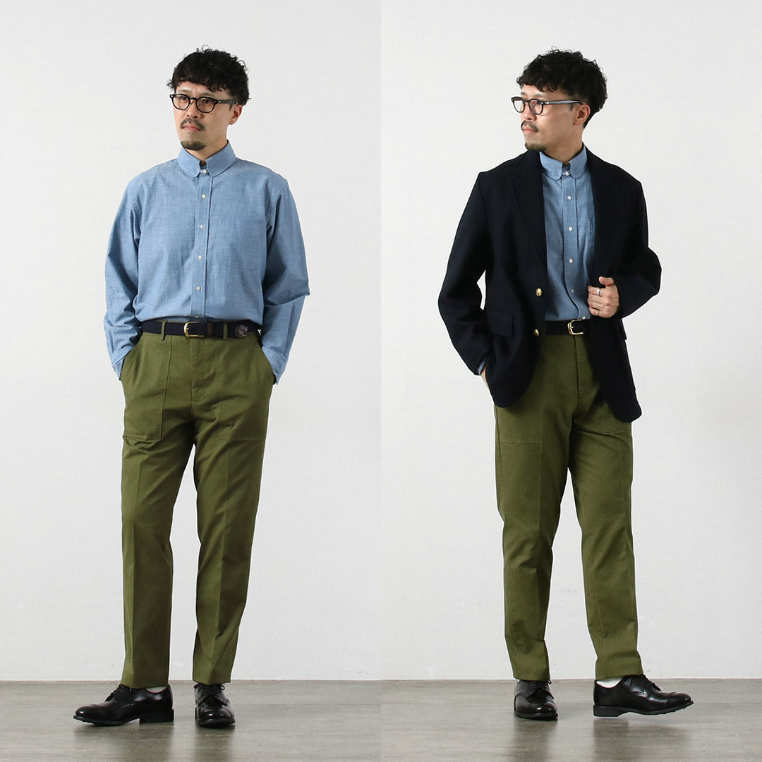 BARNSTORMER / Dress Fatigue Pants Herringbone