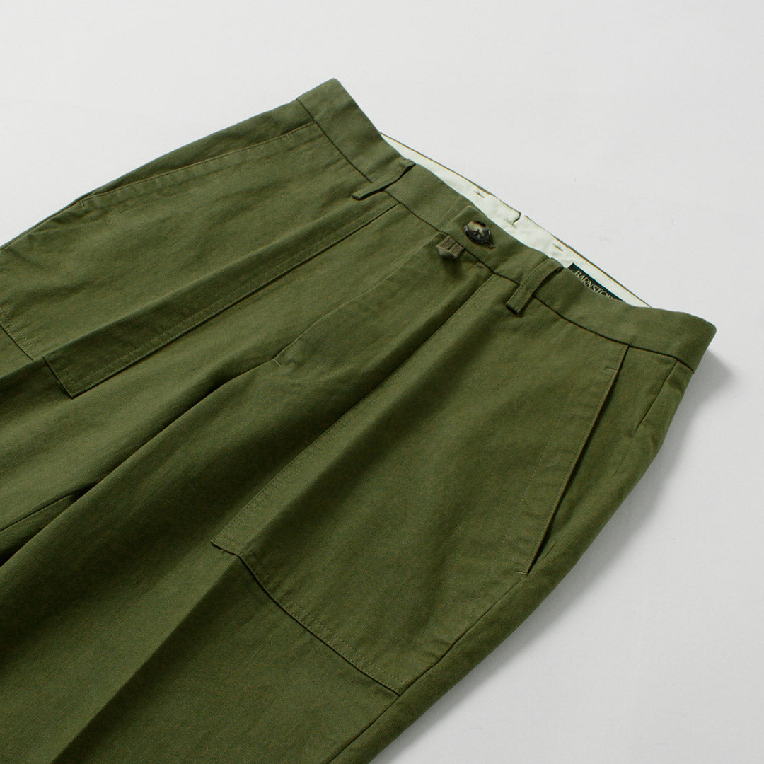 BARNSTORMER / Dress Fatigue Pants Herringbone