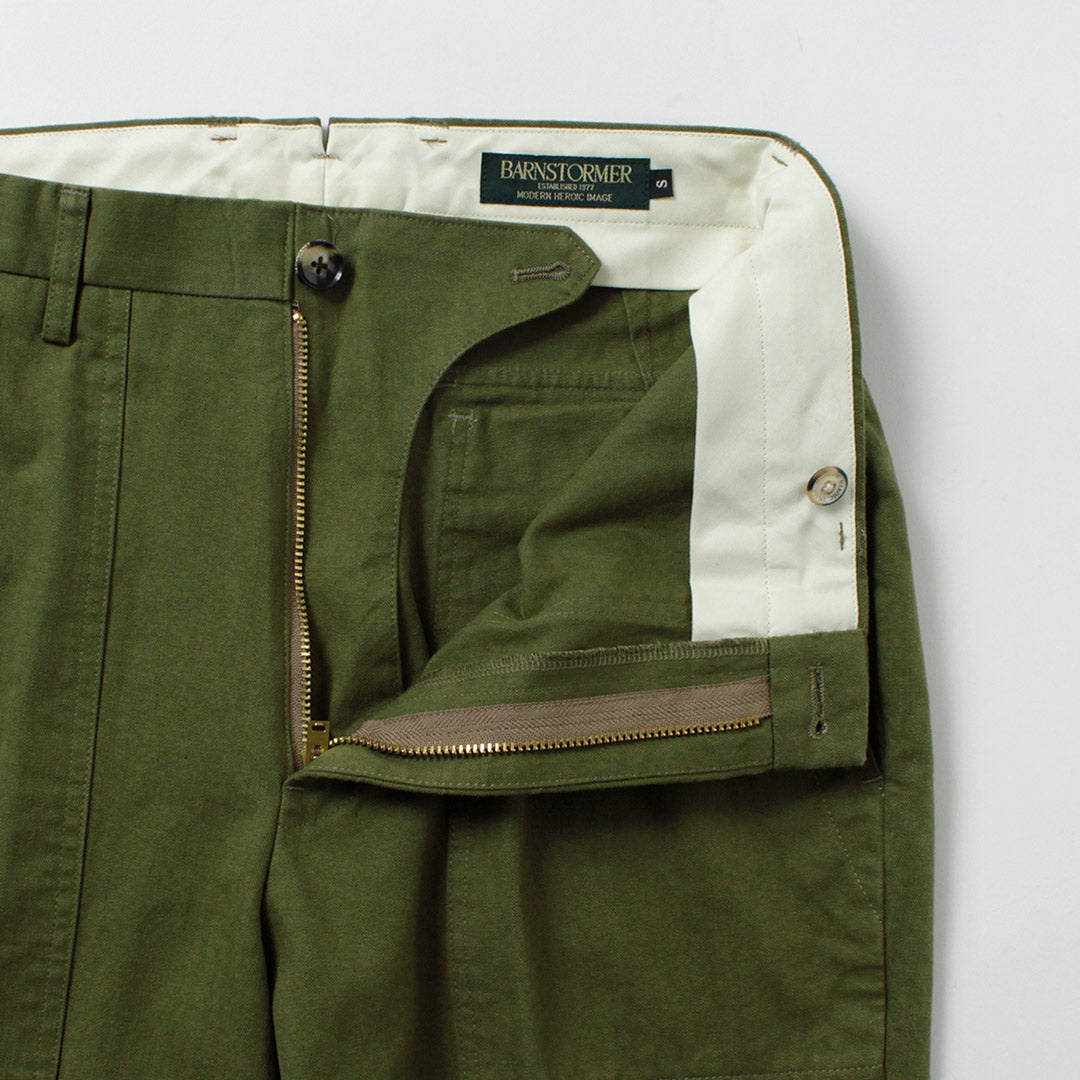 BARNSTORMER / Dress Fatigue Pants Herringbone
