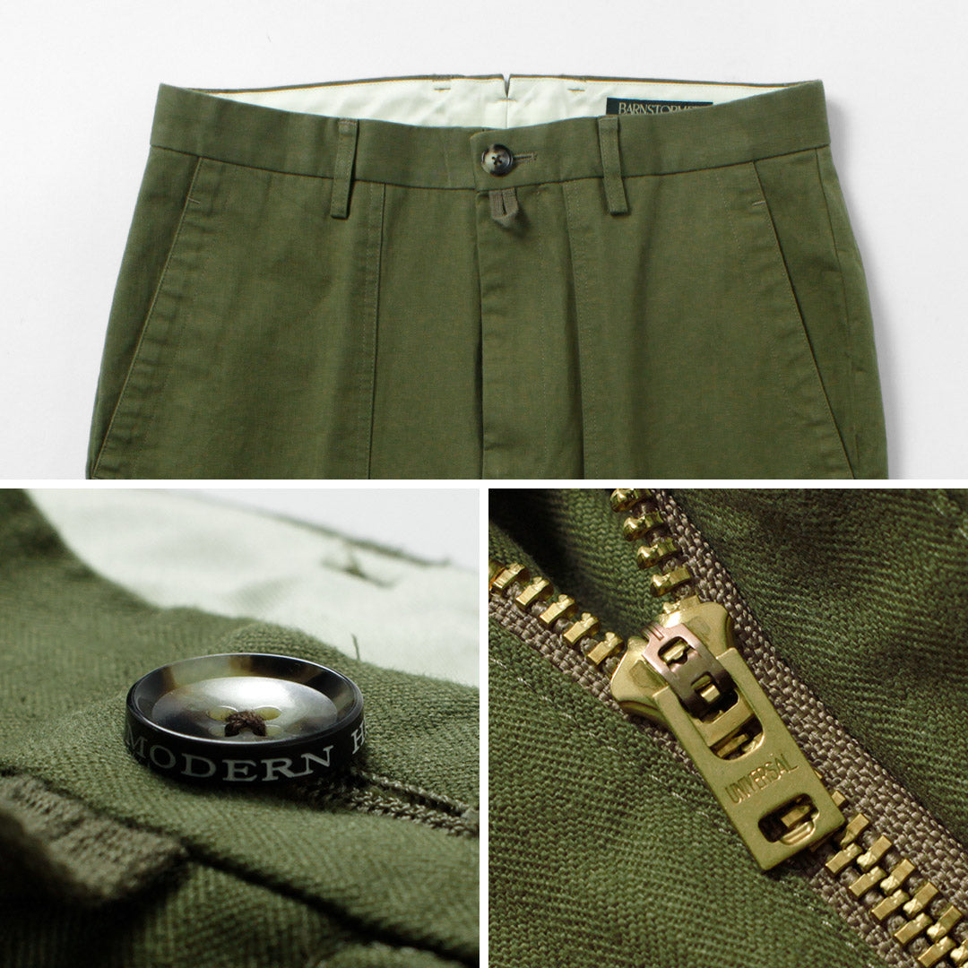 BARNSTORMER / Dress Fatigue Pants Herringbone