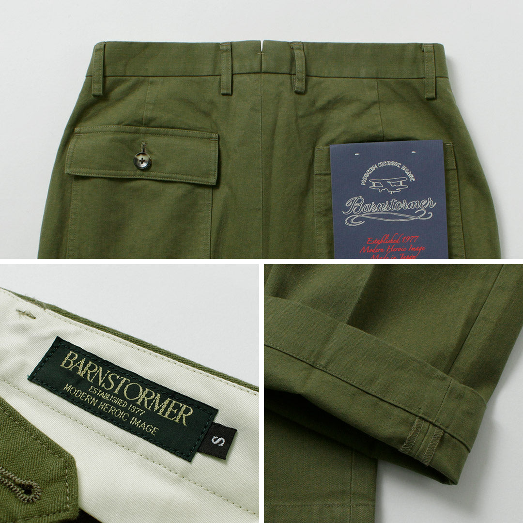 BARNSTORMER / Dress Fatigue Pants Herringbone