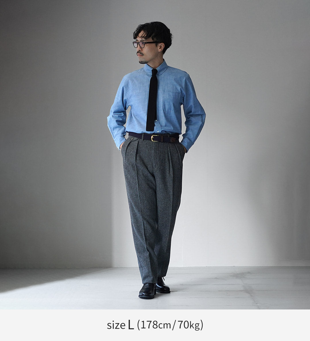 BARNSTORMER / 人字紋花呢休閒褲