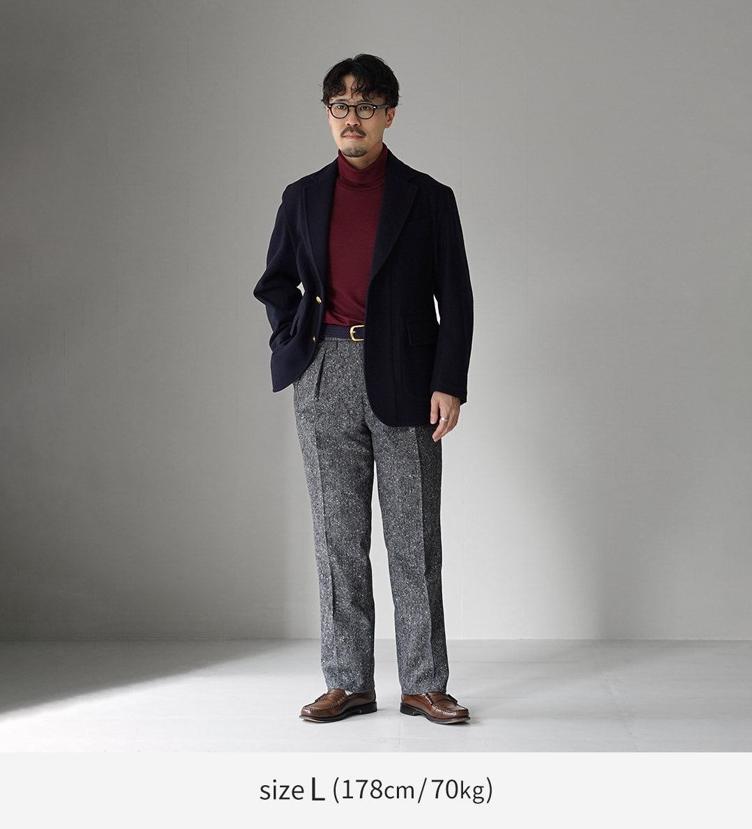 BARNSTORMER / 英国土布 2 折褶休闲裤