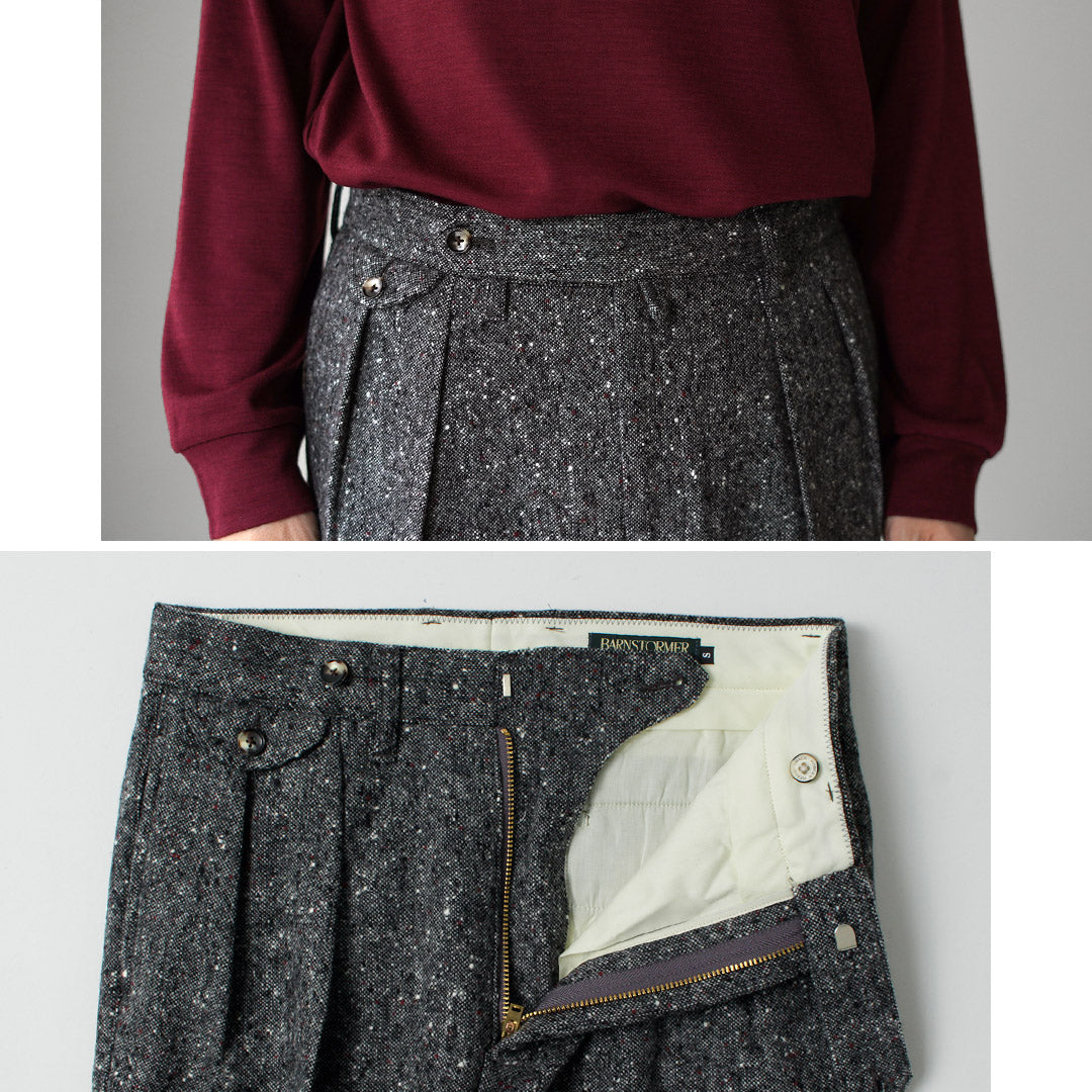 BARNSTORMER / 英国土布 2 折褶休闲裤