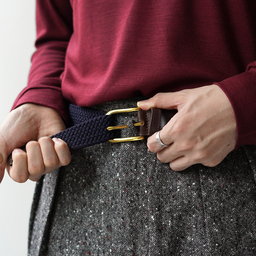 BARNSTORMER / 英国土布 2 折褶休闲裤