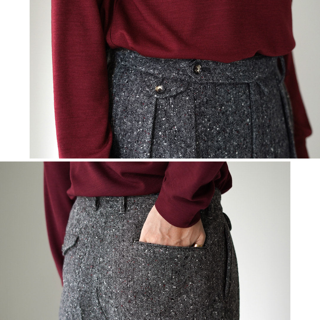 BARNSTORMER / 英国土布 2 折褶休闲裤