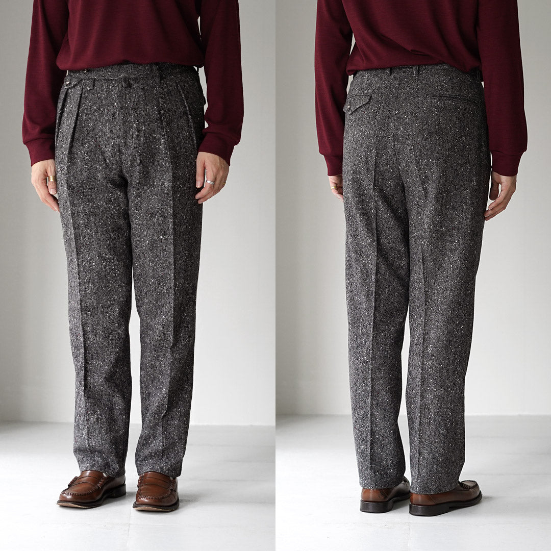 BARNSTORMER / 英国土布 2 折褶休闲裤