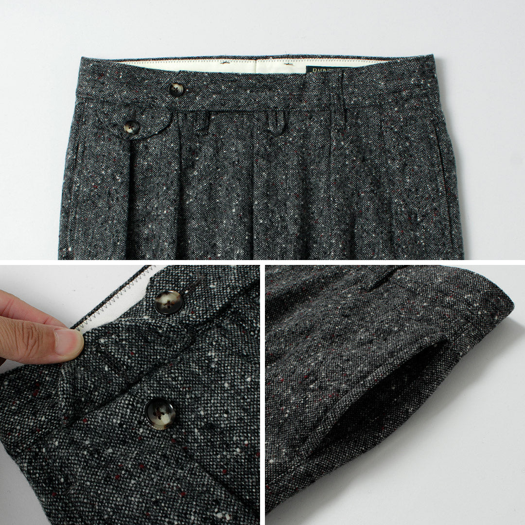 BARNSTORMER / 英国土布 2 折褶休闲裤