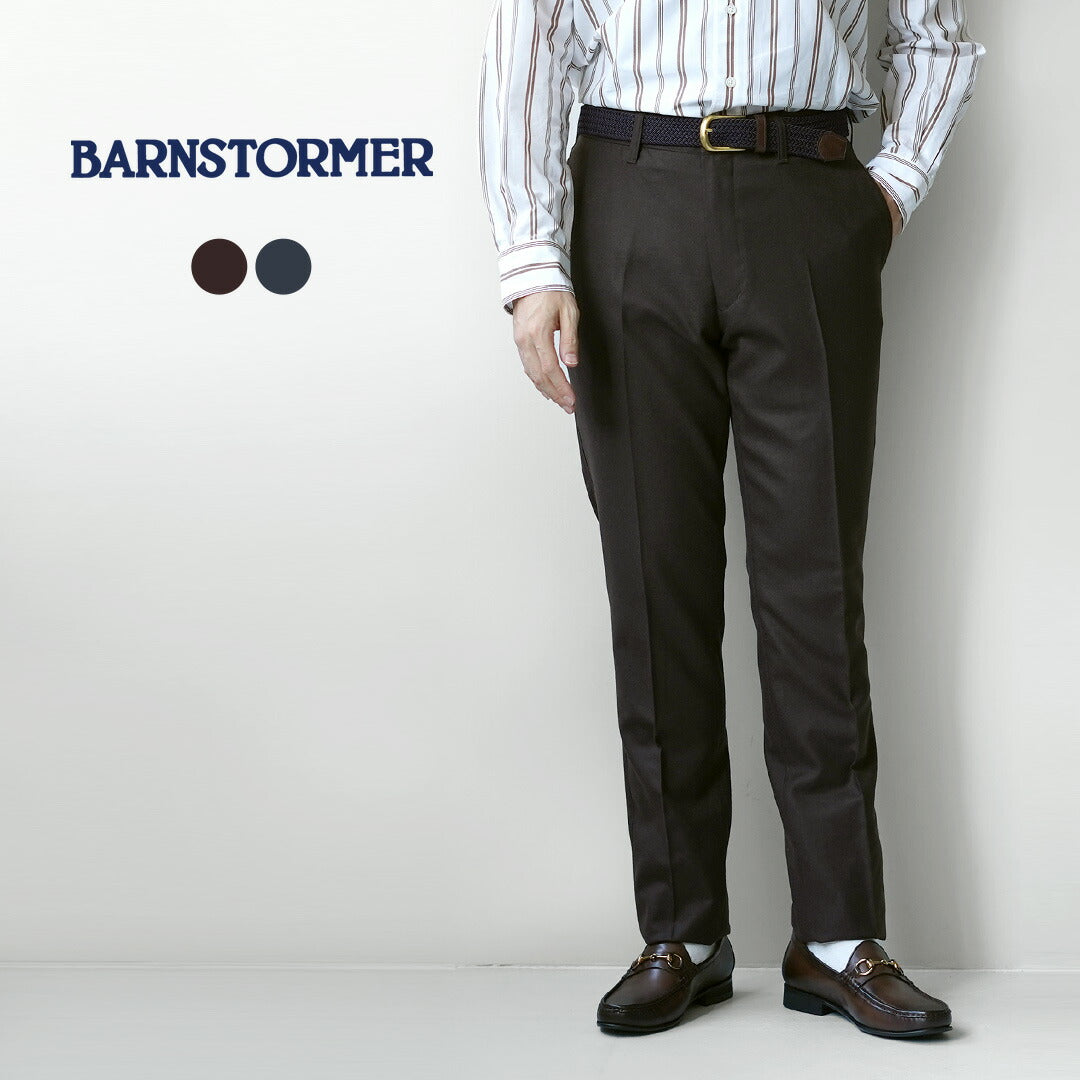BARNSTORMER / Saxony Flannel Flat Front Trousers