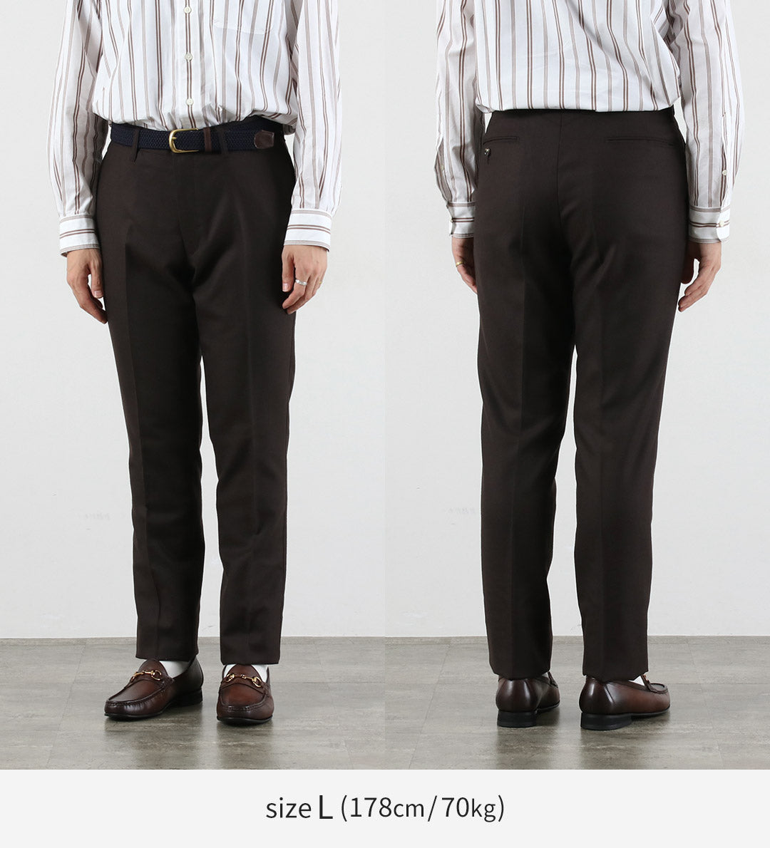 BARNSTORMER / Saxony Flannel Flat Front Trousers
