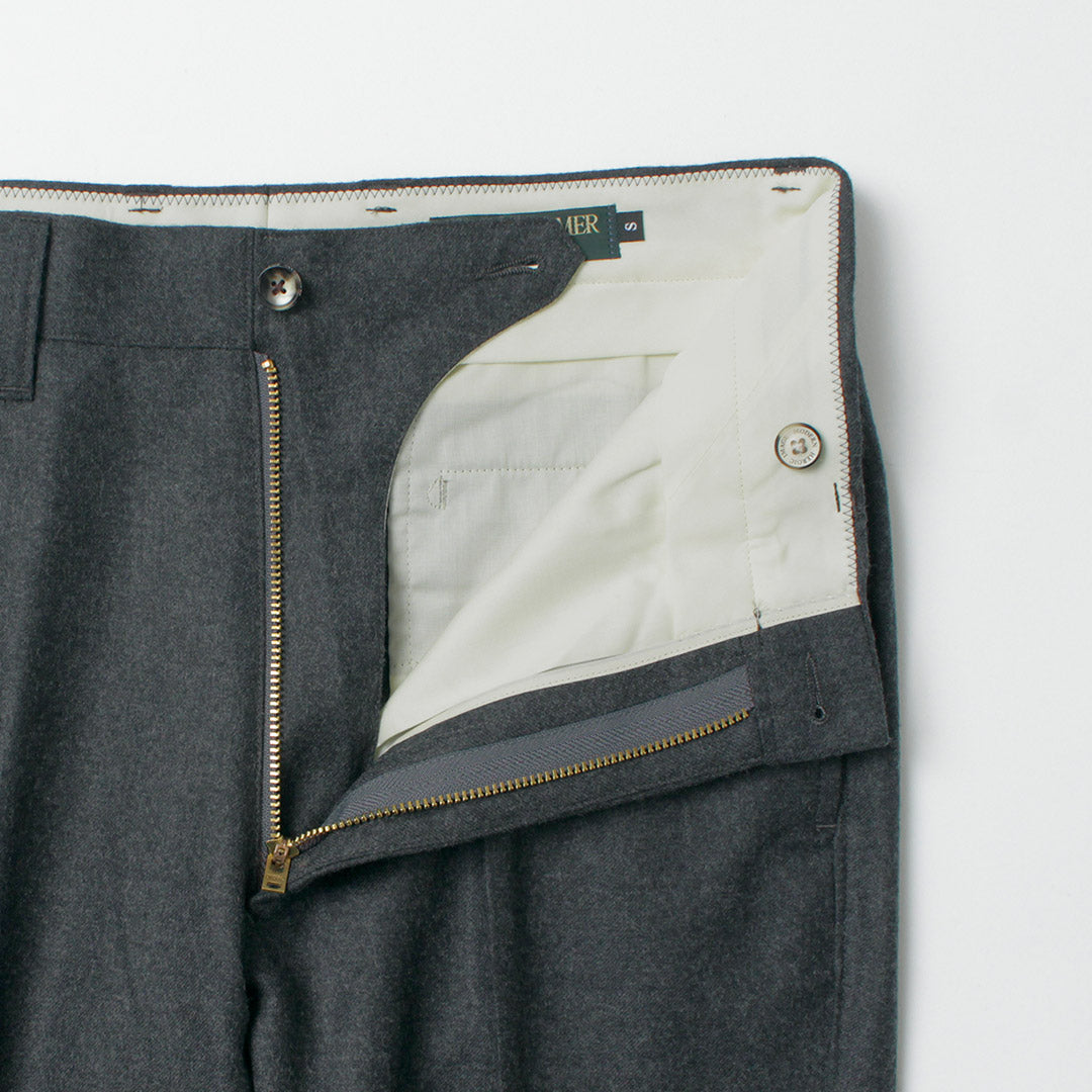 BARNSTORMER / Saxony Flannel Flat Front Trousers
