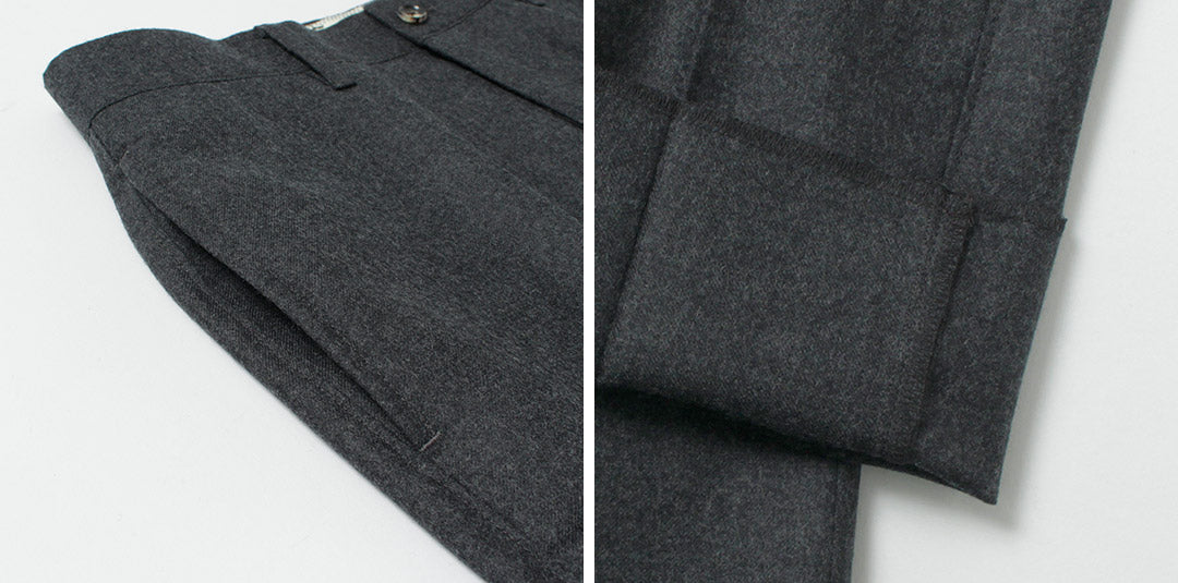 BARNSTORMER / Saxony Flannel Flat Front Trousers