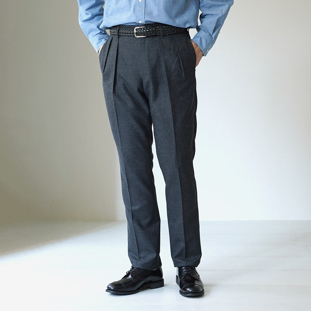 BARNSTORMER / Saxony Flannel 2-Tuck Trousers