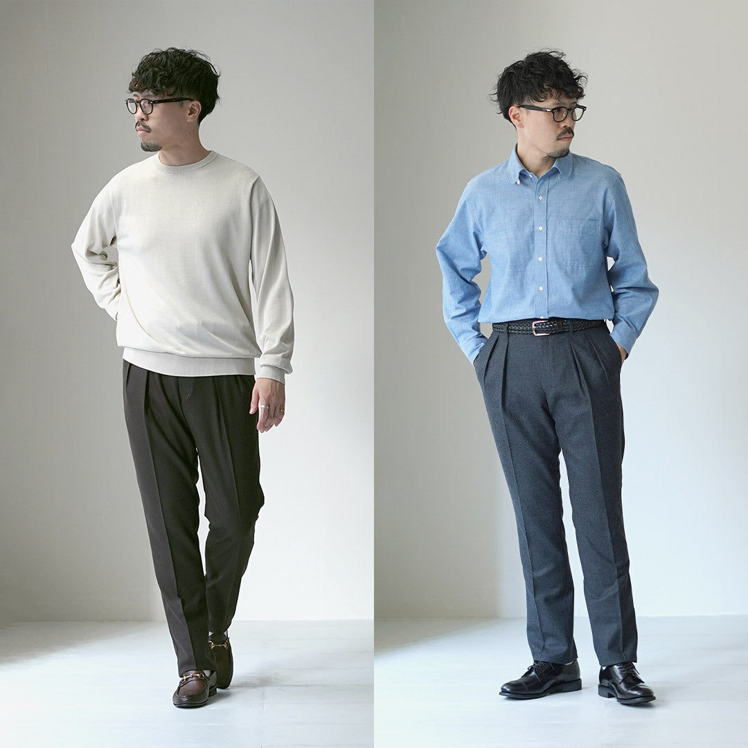 BARNSTORMER / Saxony Flannel 2-Tuck Trousers