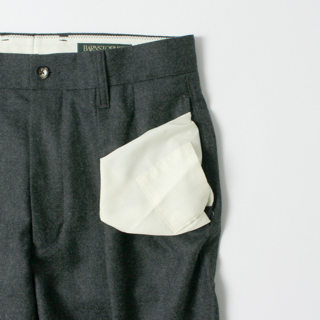 BARNSTORMER / Saxony Flannel 2-Tuck Trousers