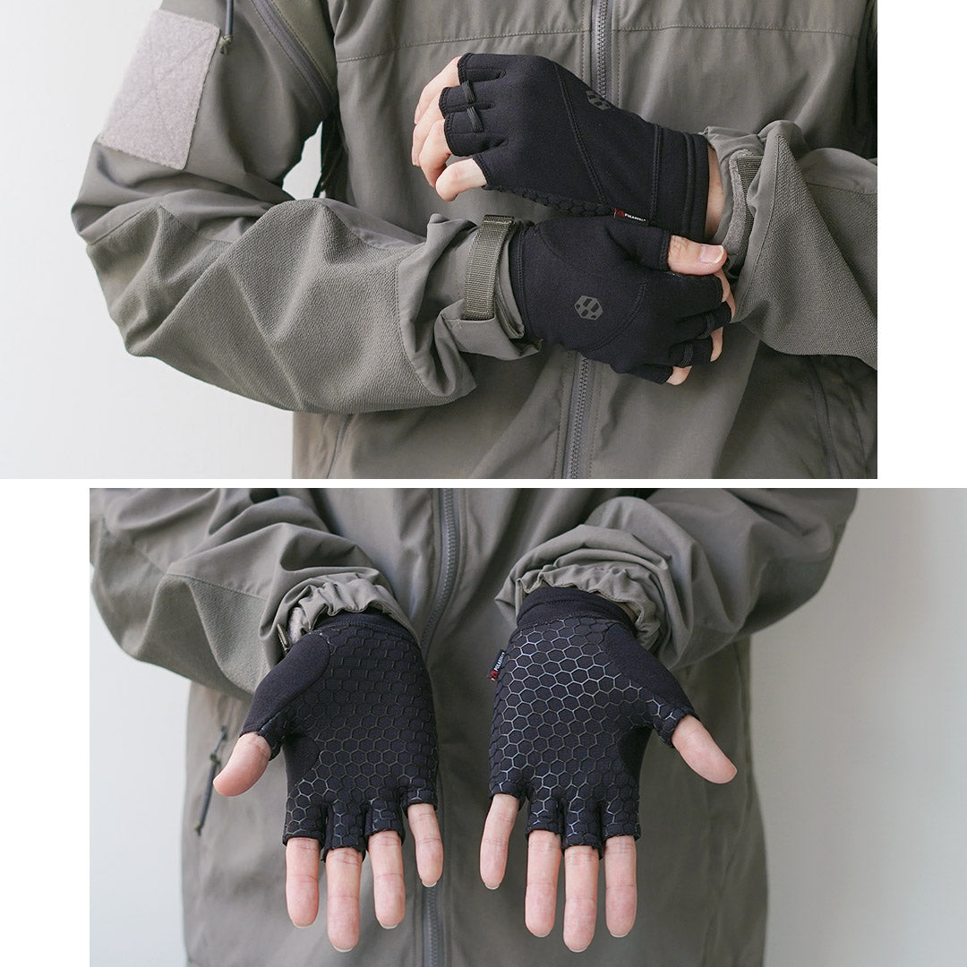 HANDSON GRIP / Liberty Half-Finger POLARTEC Power Stretch Pro Gloves
