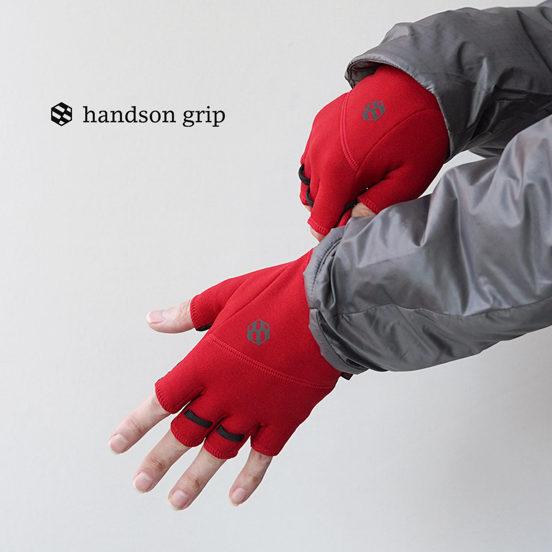 HANDSON GRIP / Liberty Half-Finger POLARTEC Power Stretch Pro Gloves