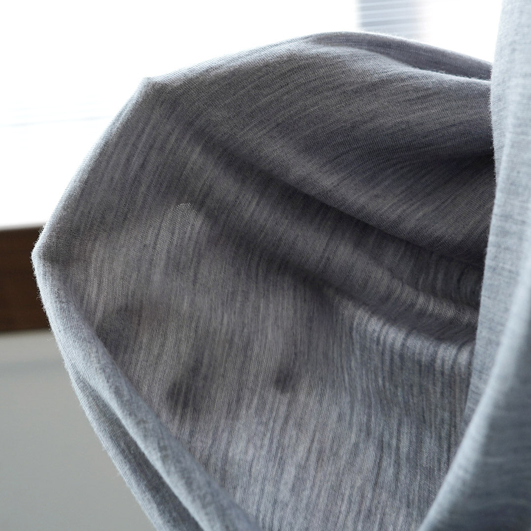 FILMELANGE / Woods New Zealand merino wool jersey long sleeve T-shirt