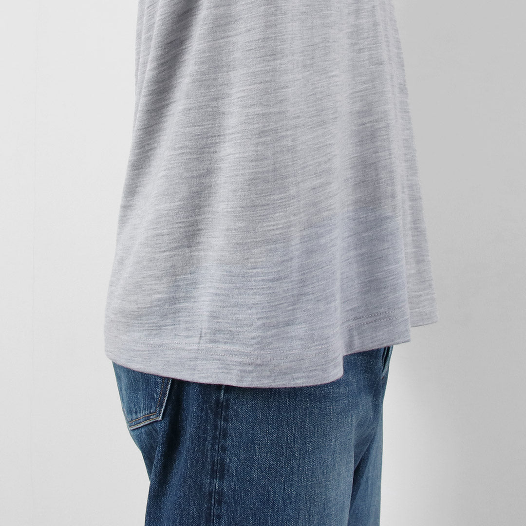 FILMELANGE / Woods New Zealand merino wool jersey long sleeve T-shirt