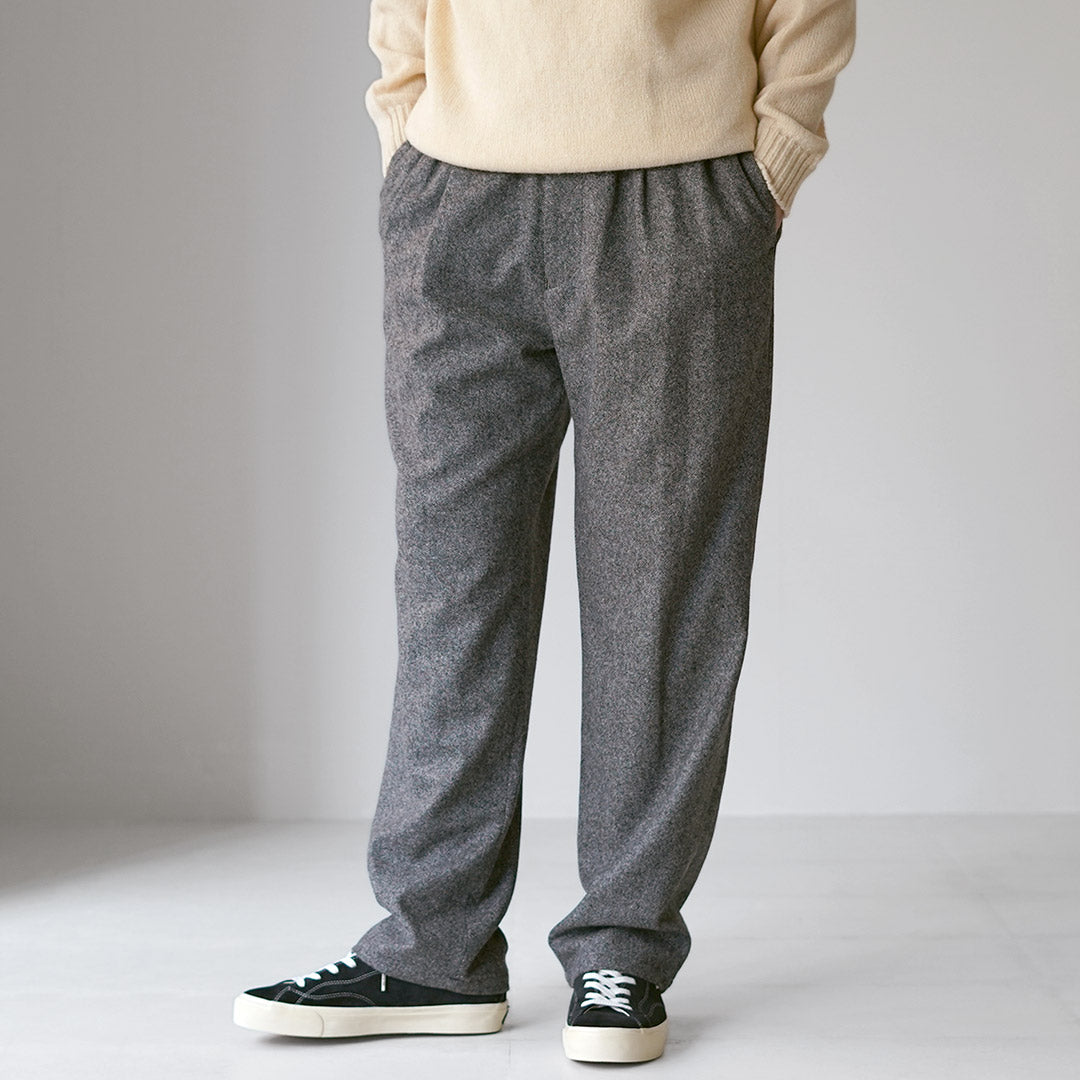 FANTASTICDAYS / Recycled Polyester Wool Tweedy Easy Pants