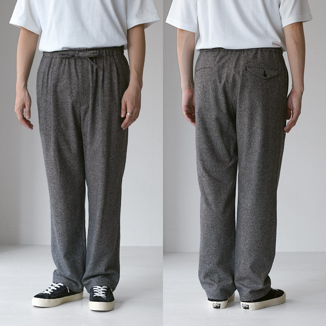 FANTASTICDAYS / Recycled Polyester Wool Tweedy Easy Pants