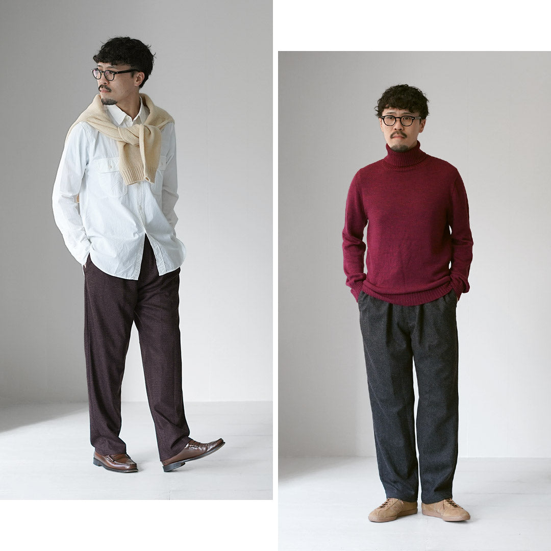 FANTASTICDAYS / Recycled Polyester Wool Tweedy Easy Pants