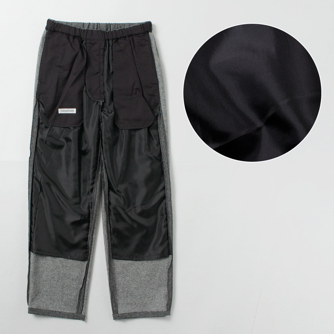 FANTASTICDAYS / Recycled Polyester Wool Tweedy Easy Pants