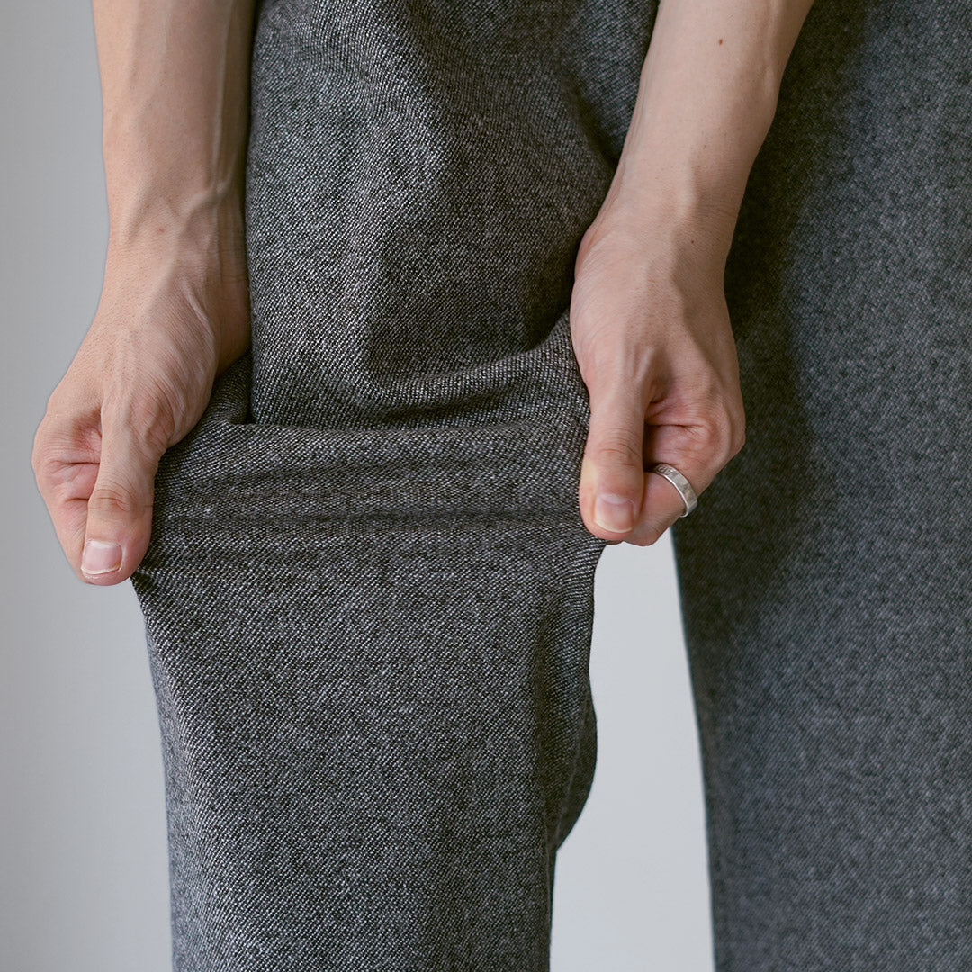 FANTASTICDAYS / Recycled Polyester Wool Tweedy Easy Pants
