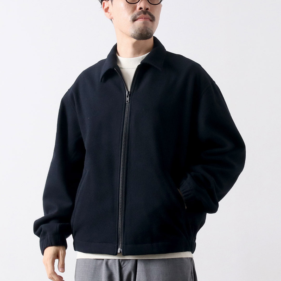 FUJITO / Recycled Wool Twill Zip-Up Blouson