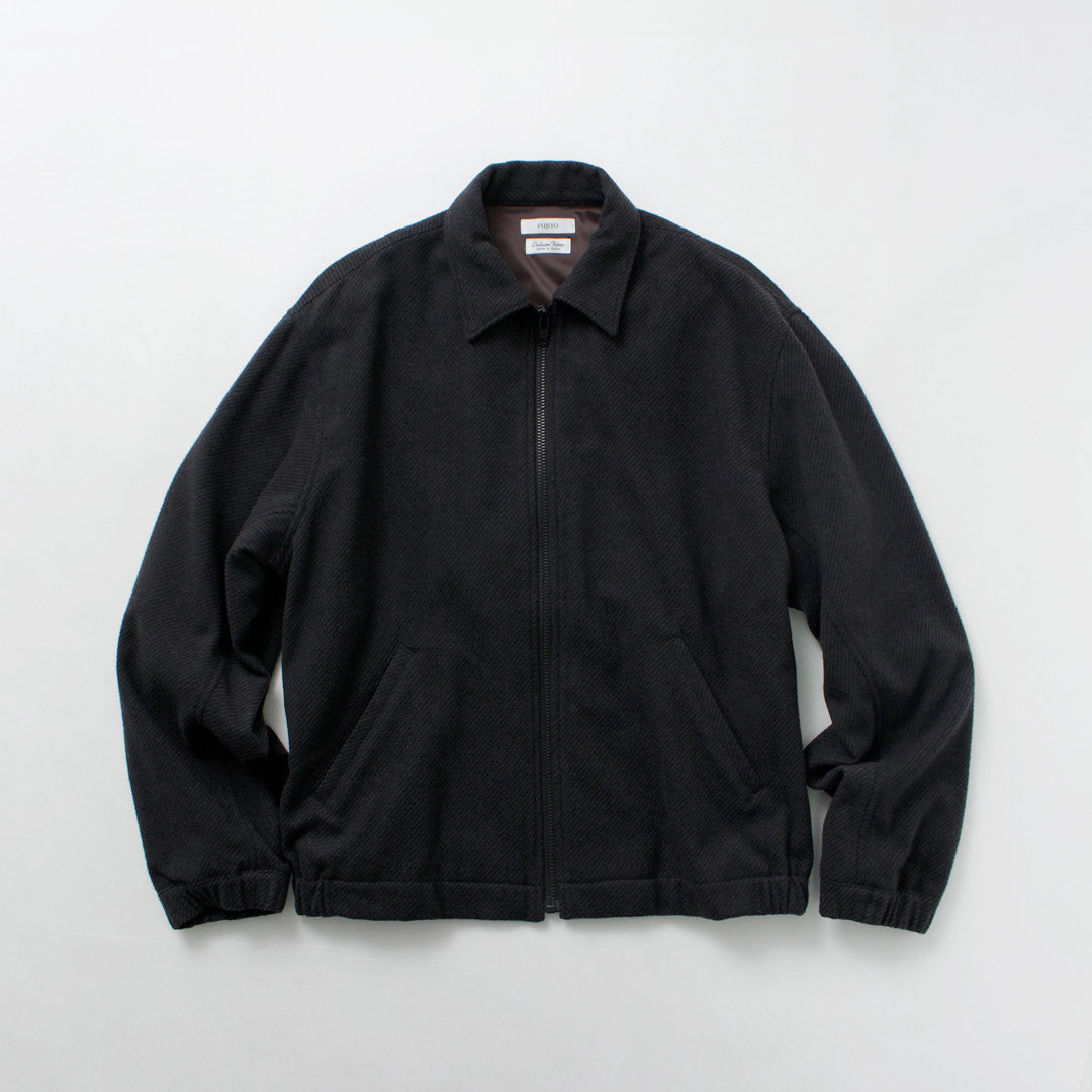 FUJITO / Recycled Wool Twill Zip-Up Blouson