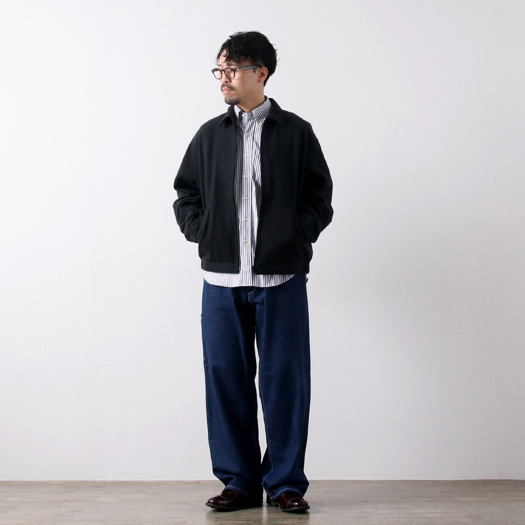 FUJITO / Recycled Wool Twill Zip-Up Blouson
