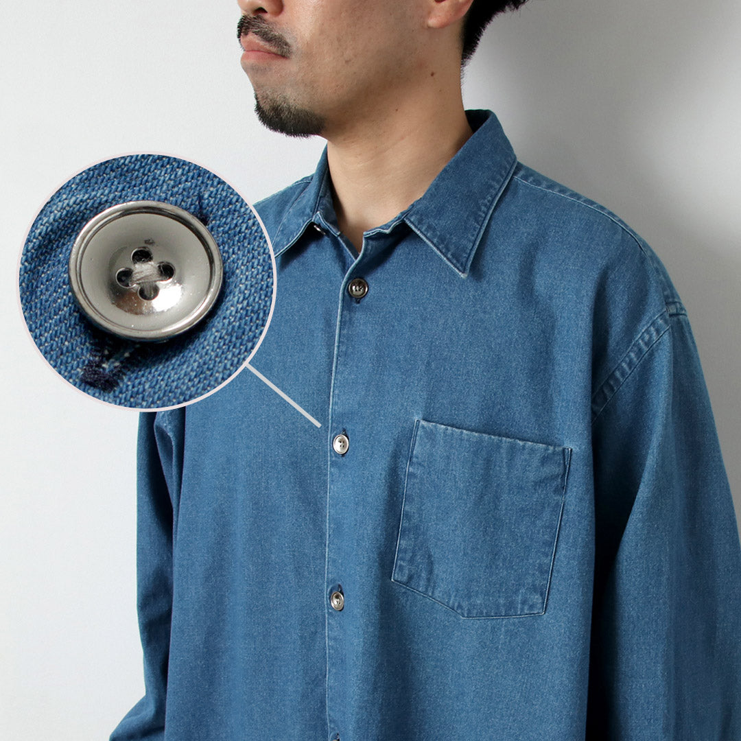 FUJITO / 8oz Denim Big Size Shirt