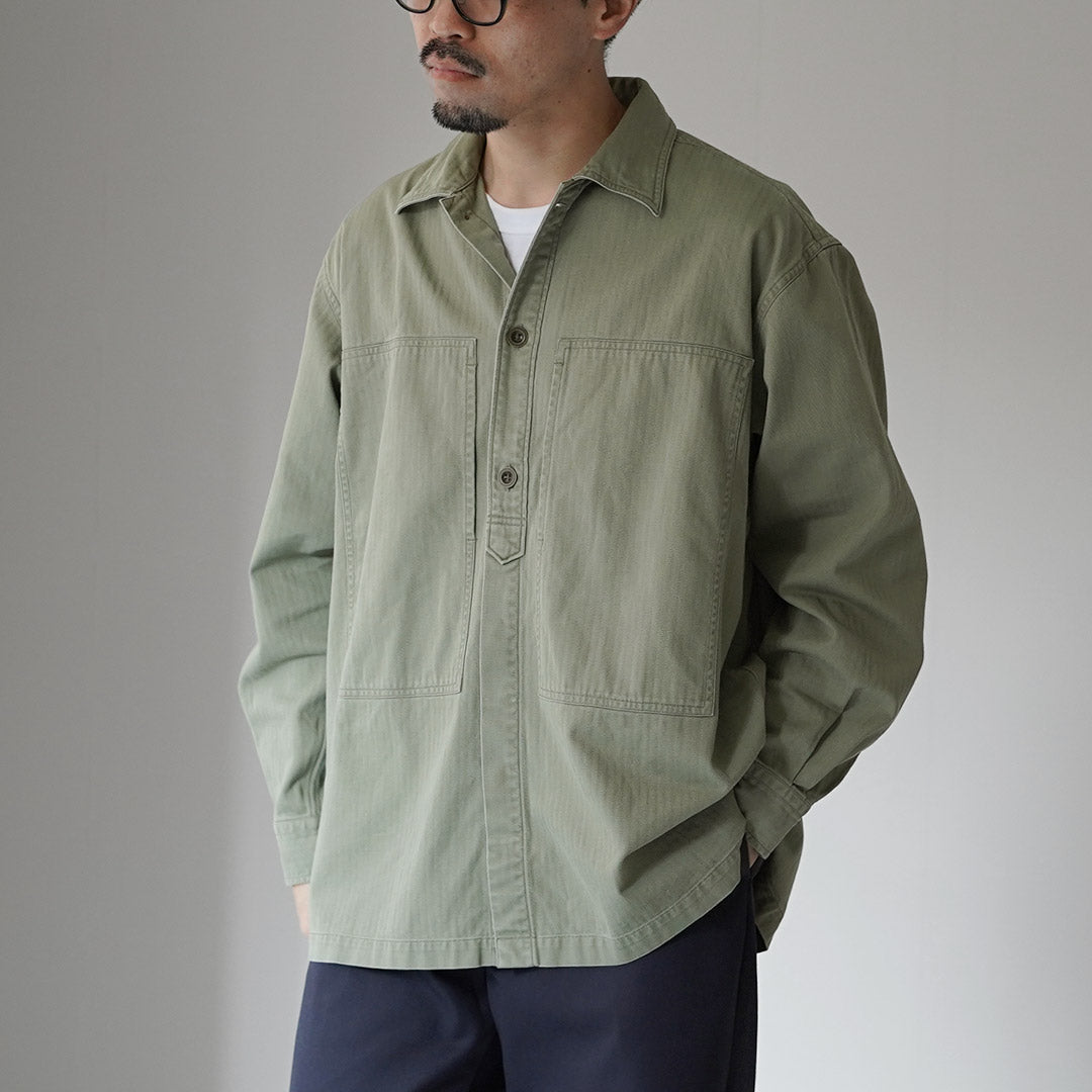 FUJITO / Herringbone Twill Army Shirt
