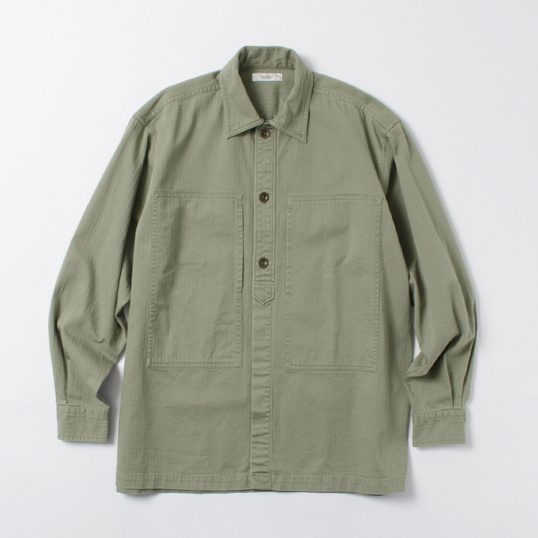 FUJITO / Herringbone Twill Army Shirt