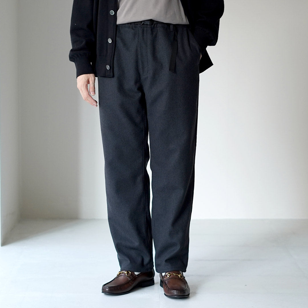 FUJITO / Recycled Wool Twill N.O.UN Beltless Pants