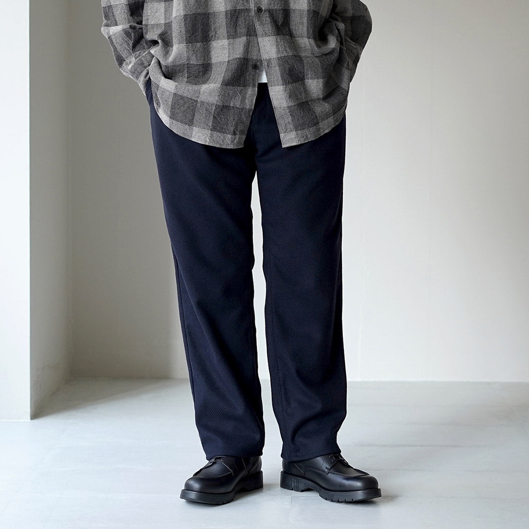 FUJITO / Recycled Wool Twill N.O.UN Beltless Pants