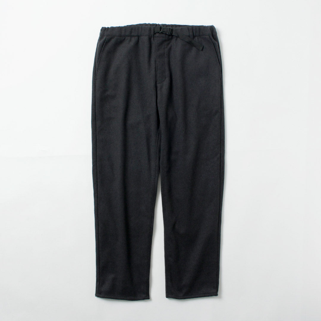 FUJITO / Recycled Wool Twill N.O.UN Beltless Pants