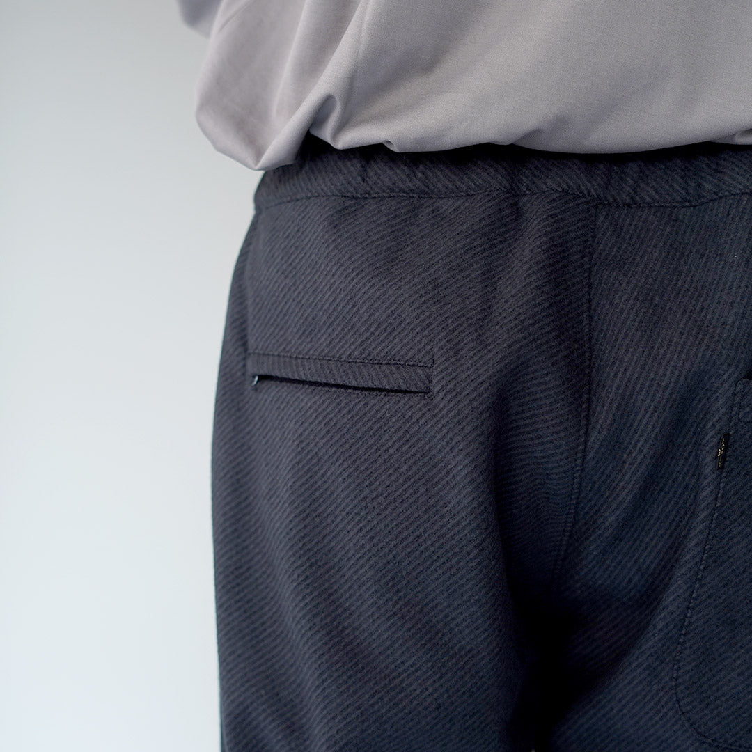 FUJITO / Recycled Wool Twill N.O.UN Beltless Pants