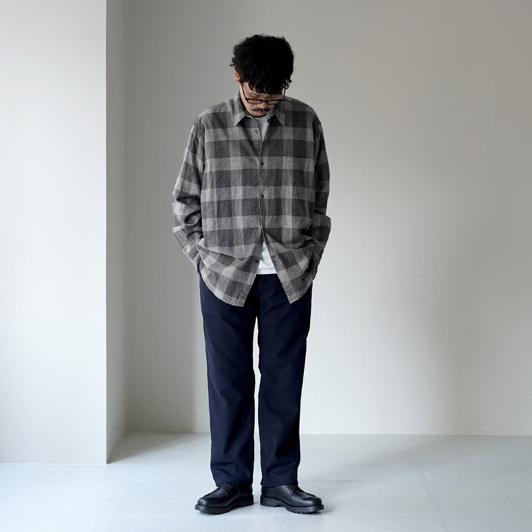 FUJITO / Recycled Wool Twill N.O.UN Beltless Pants