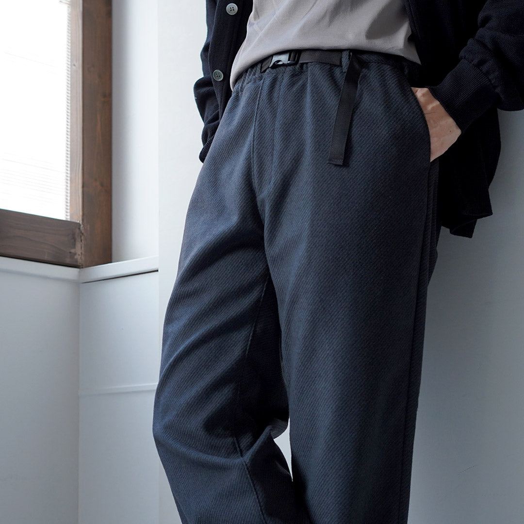 FUJITO / Recycled Wool Twill N.O.UN Beltless Pants