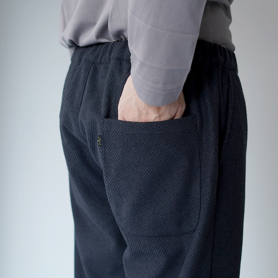 FUJITO / Recycled Wool Twill N.O.UN Beltless Pants