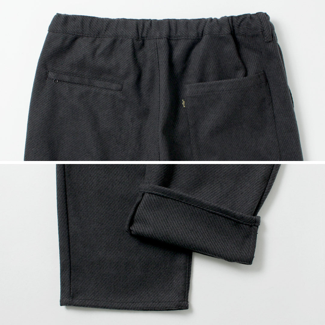 FUJITO / Recycled Wool Twill N.O.UN Beltless Pants