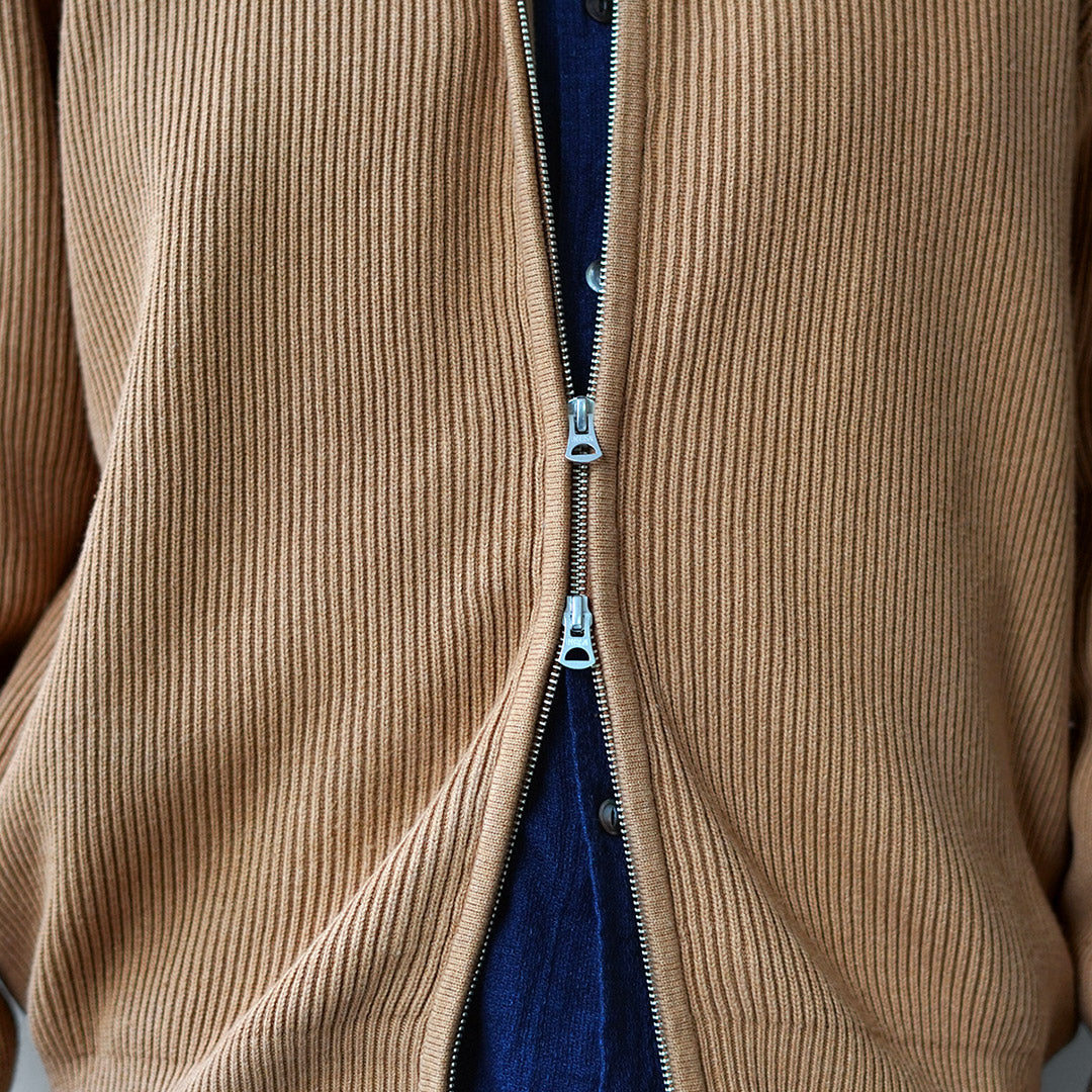 SIN TEÑIR / Tejido acanalado Algodón orgánico de punto del conductor