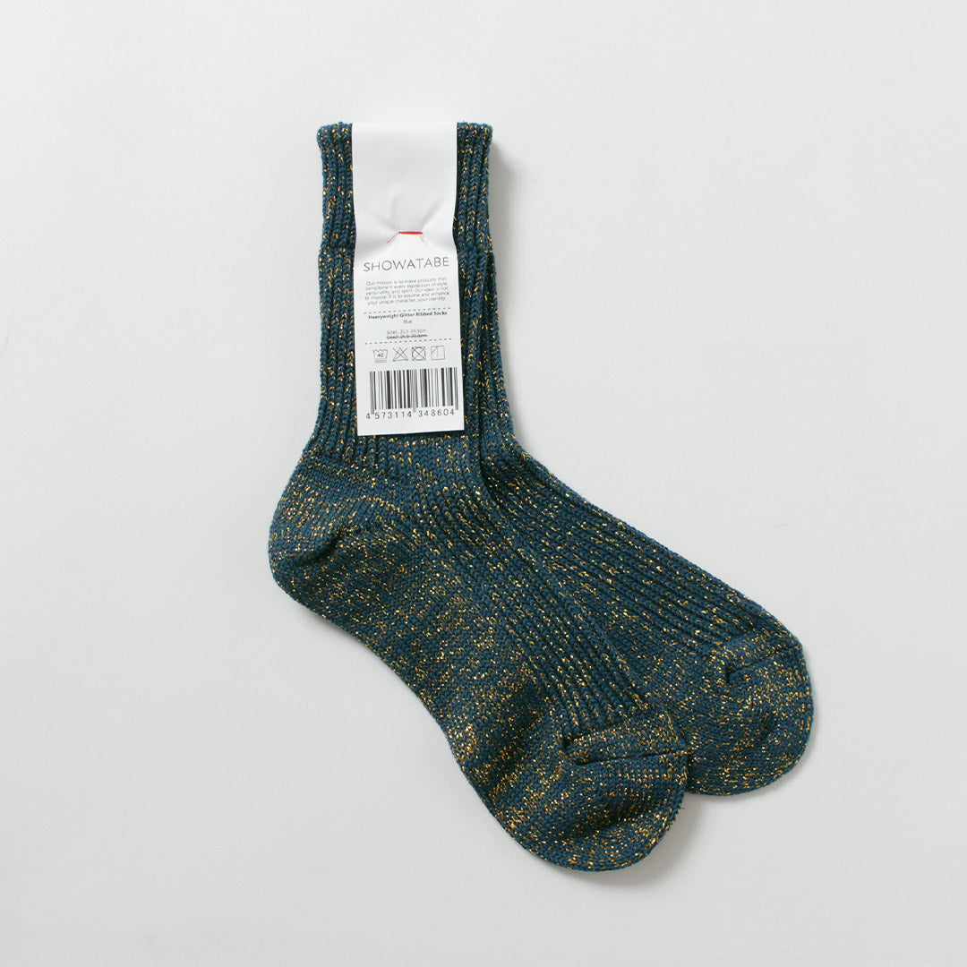 DECKA QUALITY SOCKS / Heavyweight Glitter Ribbed Socks