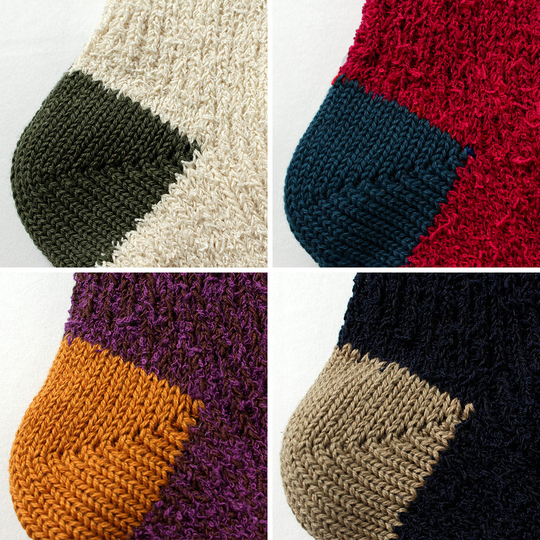 DECKA QUALITY SOCKS / Textured Multicolor Cotton Socks
