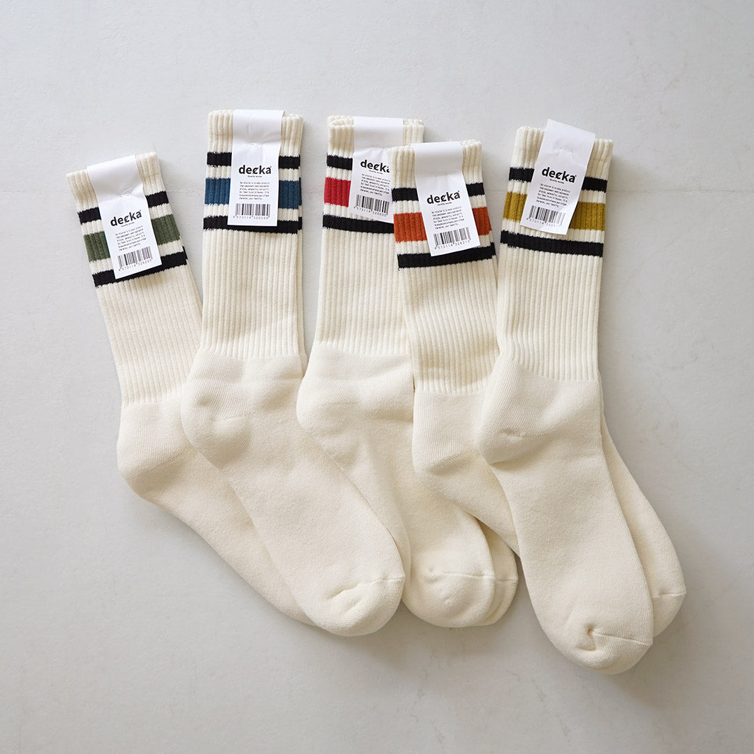DECKA QUALITY SOCKS / 80s Skater Socks