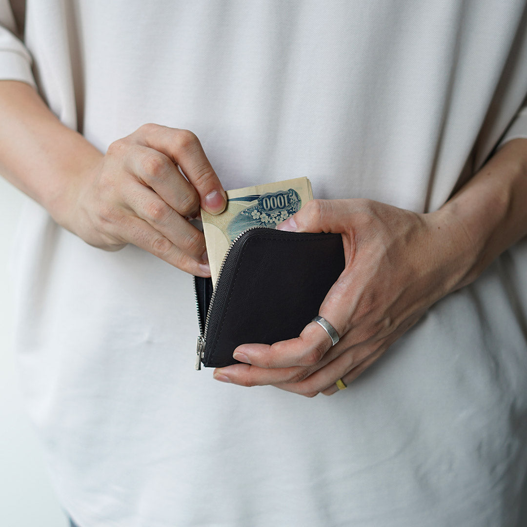 SENTI / Dyneema Leather L-shaped Zip Wallet