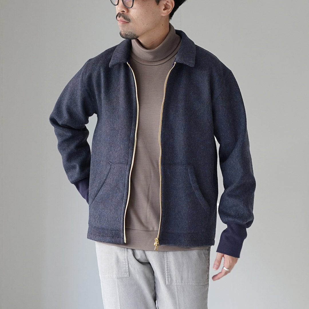 RE MADE IN TOKYO JAPAN / Wool Melton Zip Blouson